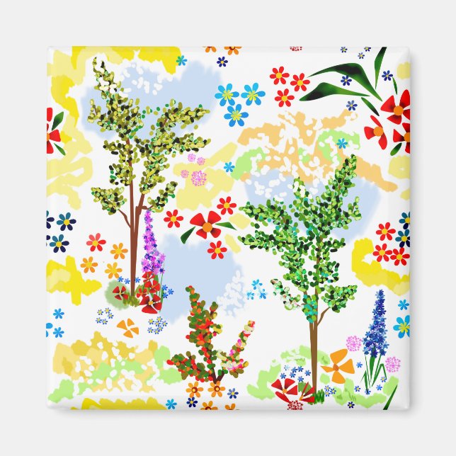 Aimant Jardin d'été (Devant)