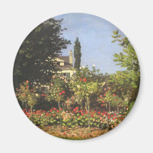 Aimant Jardin fleuri à Sainte Adresse par Claude Monet