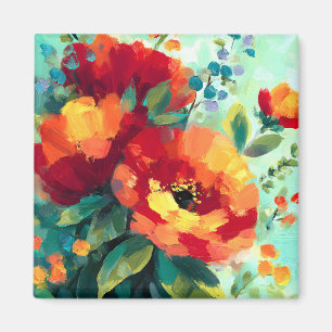 Aimant Jardin floral flamboyant