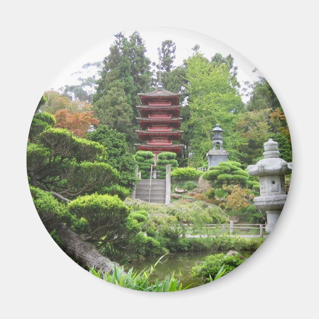 Aimant Jardin japonais de thé (Devant)