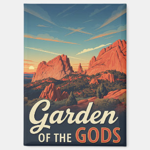 Aimant Jardin vintage des Dieux Colorado Voyage