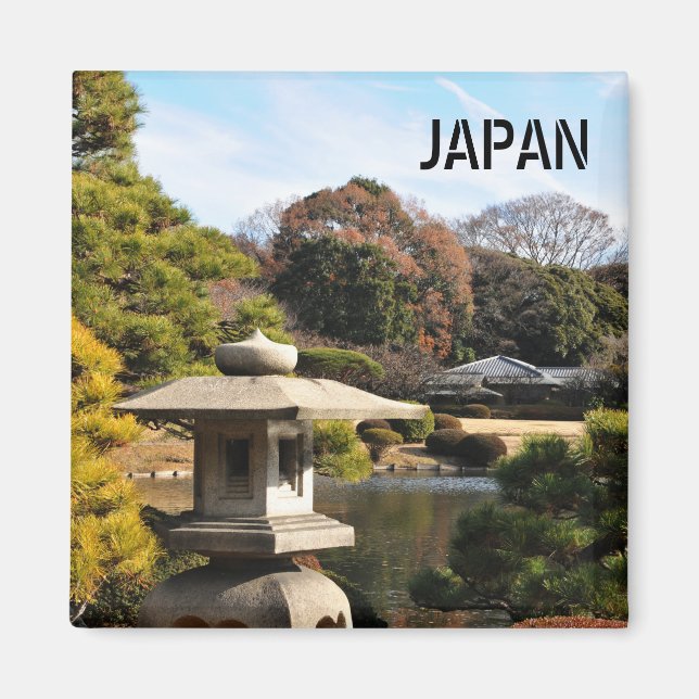 Aimant Jardin zen à Tokyo, Japon (Devant)