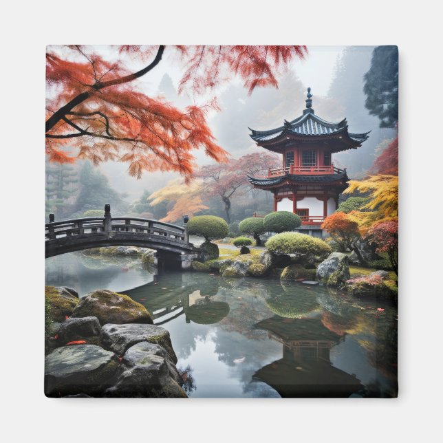 Aimant Jardin zen Nature paisible (Devant)