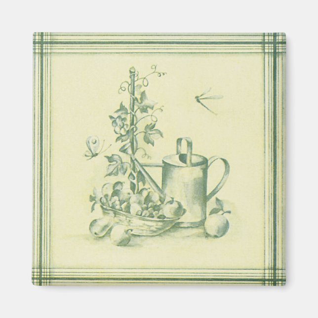 Aimant Jardinage vintage (Devant)