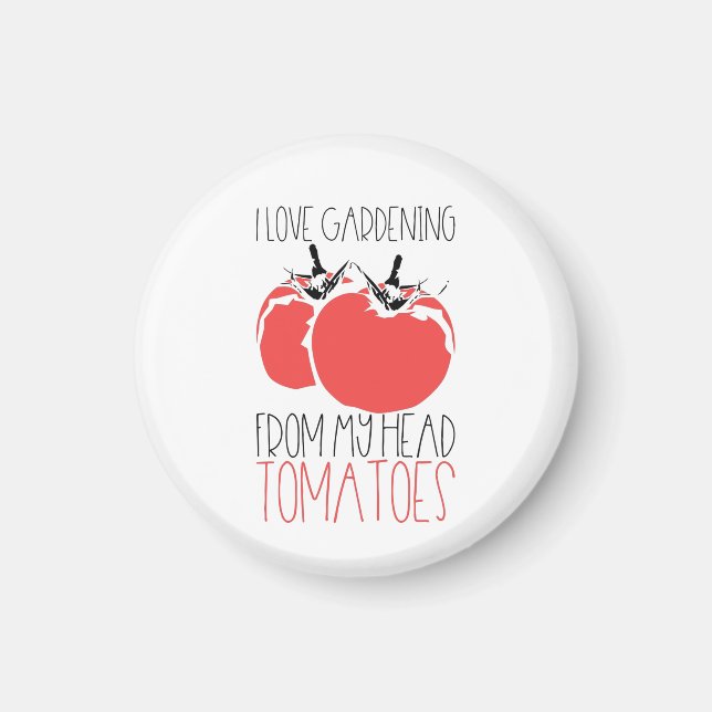 Aimant Jardiner Tomates Gardener Cadeau (Devant)