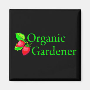 Aimant Jardinier bio - Fraises