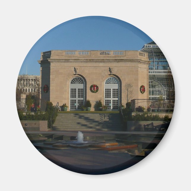 Aimant Jardins botaniques à Noël à Washington DC (Devant)