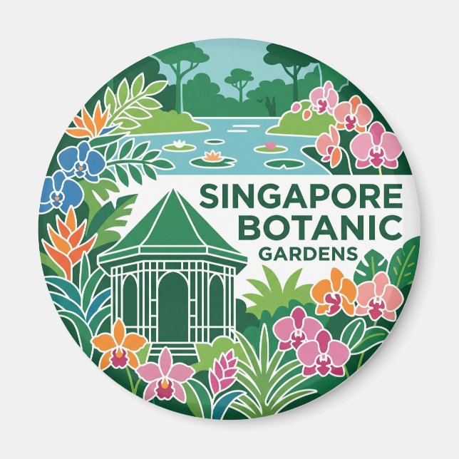 Aimant Jardins botaniques de Singapour Singapour (Devant)