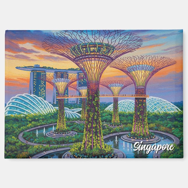 Aimant Jardins de la baie de Singapour (Recto)