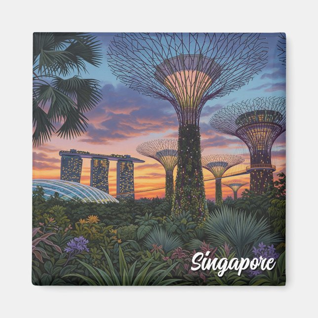 Aimant Jardins de la baie de Singapour (Devant)