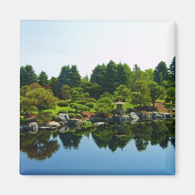 Aimant Jardins japonais dans les jardins botaniques de De (Devant)