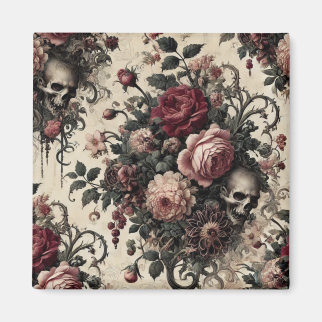 Aimant Jardins suspendus de l'Arcane - Floral gothique (Devant)