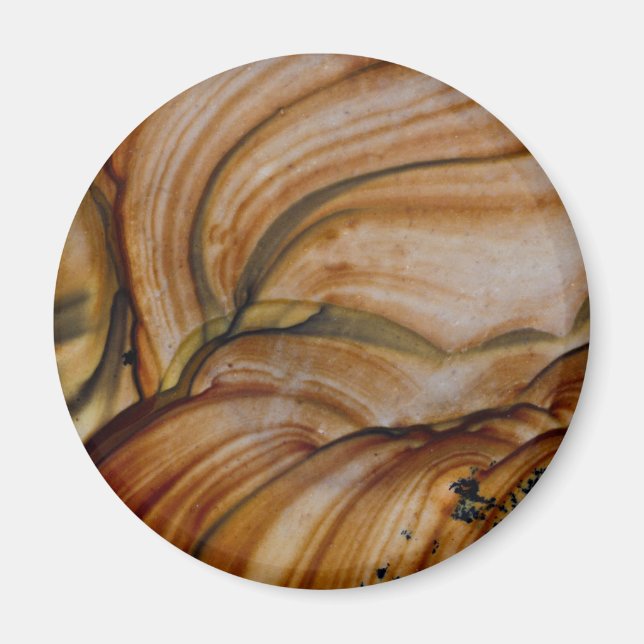 Aimant Jasper de Deschutes de couleur marron (Devant)