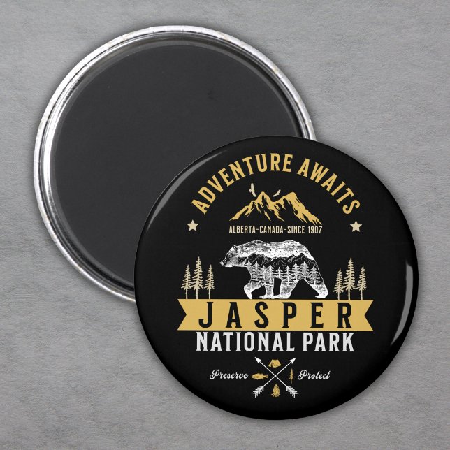 Aimant Jasper National Park Alberta Canada (Créateur téléchargé)