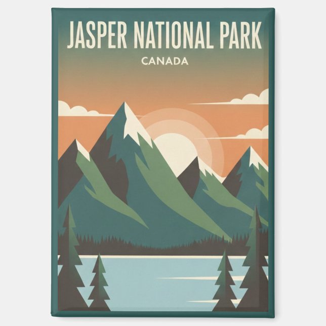 Aimant Jasper National Park Canada Travel (Recto)