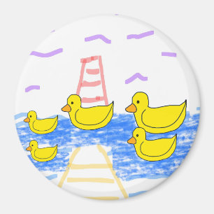Aimant Jaune Canard Famille Rouge Phare Jaune Jaune Jaune