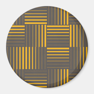 Aimant Jaune, cool, unique, tendance, lignes modernes
