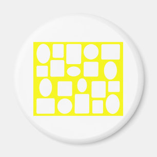 Aimant Jaune de paysage de cadre de tableau le MUSÉE