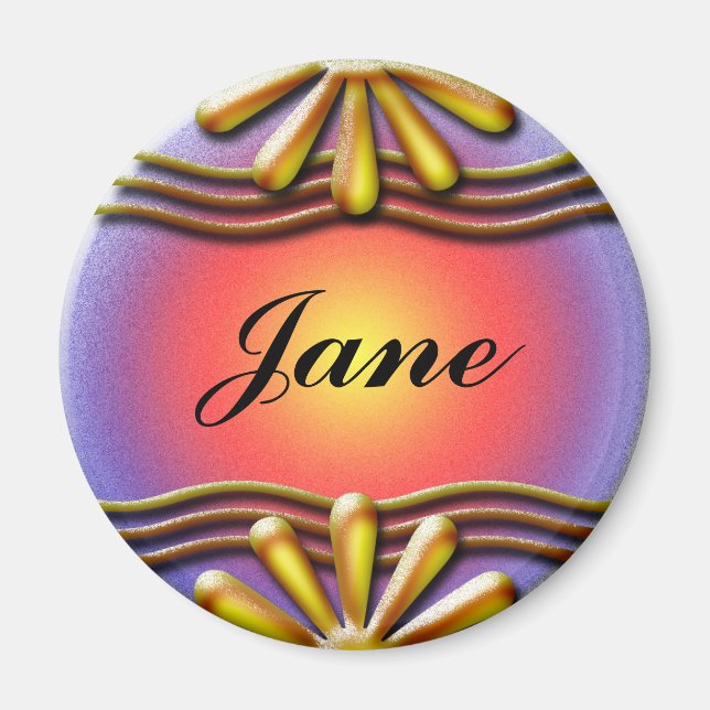 Aimant Jaune de plaque (Devant)