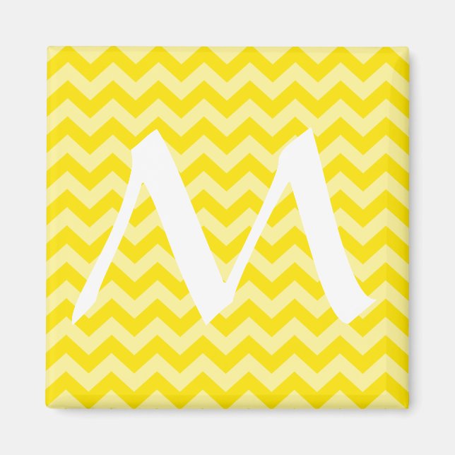 Aimant Jaune Doré Humeurs Marocaines Chevrons (Devant)