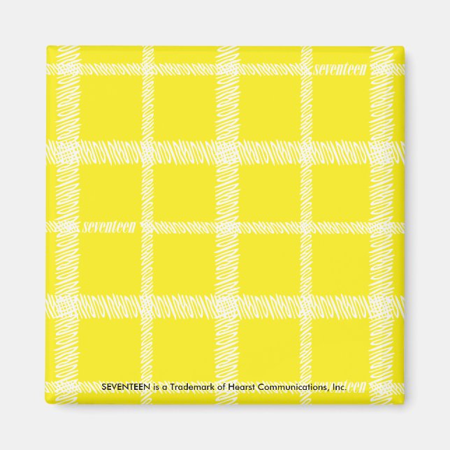 Aimant Jaune plaid (Devant)