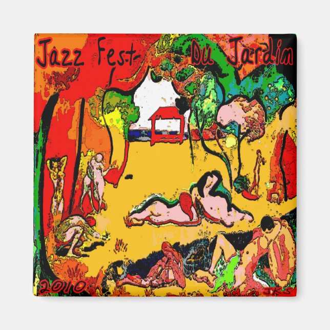 Aimant Jazz Fest Du Jardin 2010 (Devant)