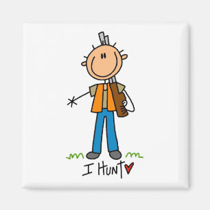 Aimant Je chasse des T-shirts et des cadeaux