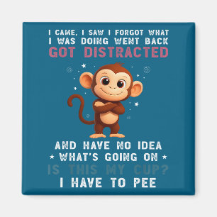 Aimant Je Chemise Singe Est Venue Ai Oublié Quoi
