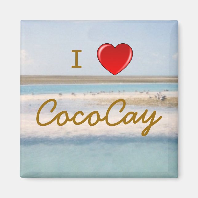 Aimant Je Coeur CocoCay (Devant)