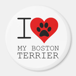 AIMANT JE COEUR MON BOSTON TERRIER