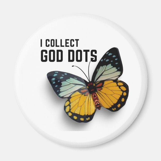 Aimant Je collectionne l'aimant Dieu Dots (Devant)