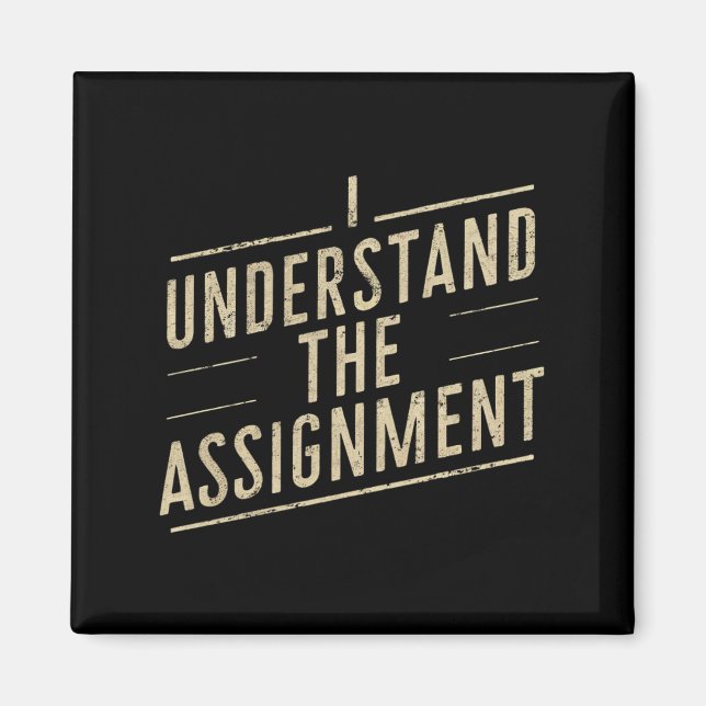 Aimant Je comprends l'affectation Vote Kamala's 2024 (Devant)