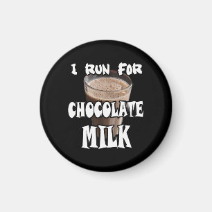Aimant Je cours pour le lait chocolaté Running