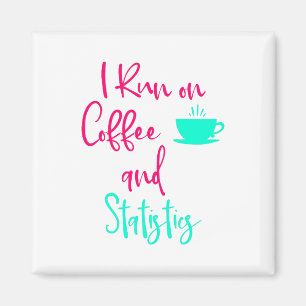 Aimant Je cours sur le café et la citation de maths