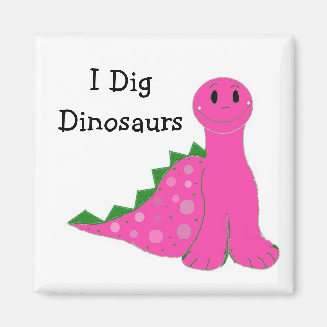 Aimant Je creuse les dinosaures (Devant)