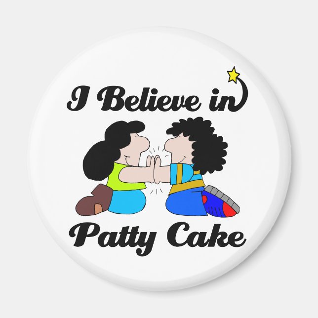 Aimant je crois au jeu de patty cake (Devant)