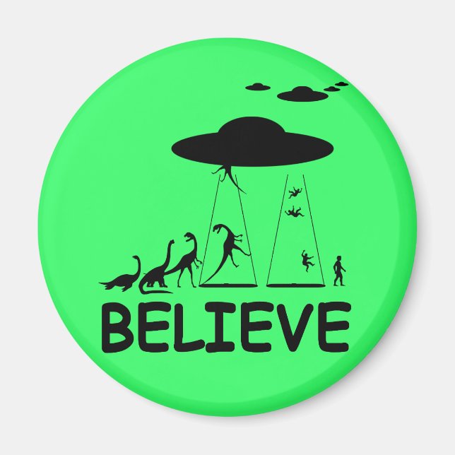 Aimant Je crois aux aliens (Devant)