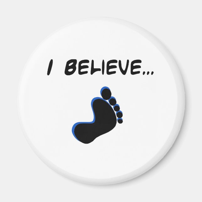 Aimant Je crois en Bigfoot (Devant)