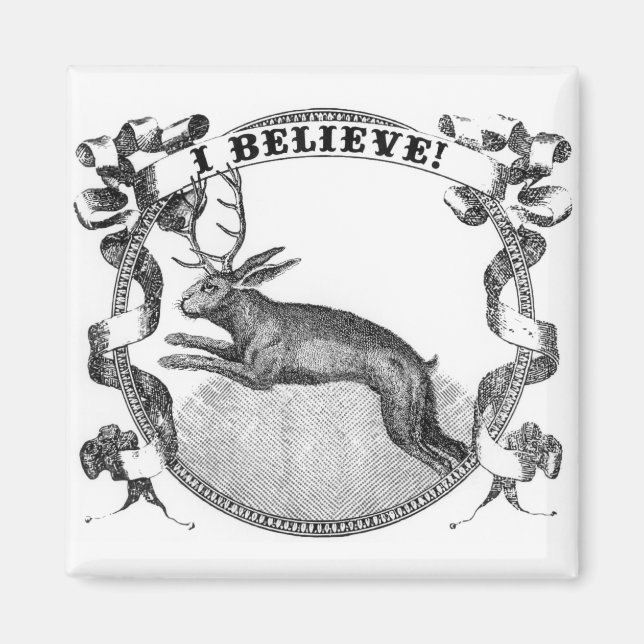 Aimant Je crois (Jackalope) (Devant)