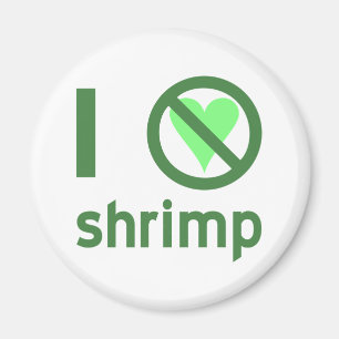 Aimant Je déteste les crevettes