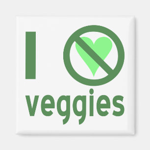 Aimant Je déteste les légumes
