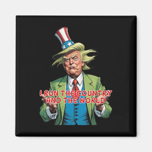 Aimant Je Dirige Le Pays Et Le Monde Drôle Trump