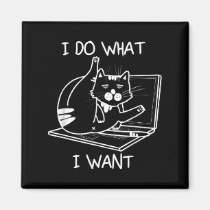 Aimant Je Fais Ce Que Je Veux Chat Mèmes Hacker Sécurité 