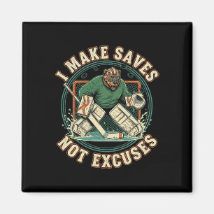 Aimant Je fais des arrêts, pas des excuses T-shirt drôle 