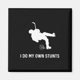 Aimant Je Fais Mes Propres Stunts Hockey Drôle Joueur De