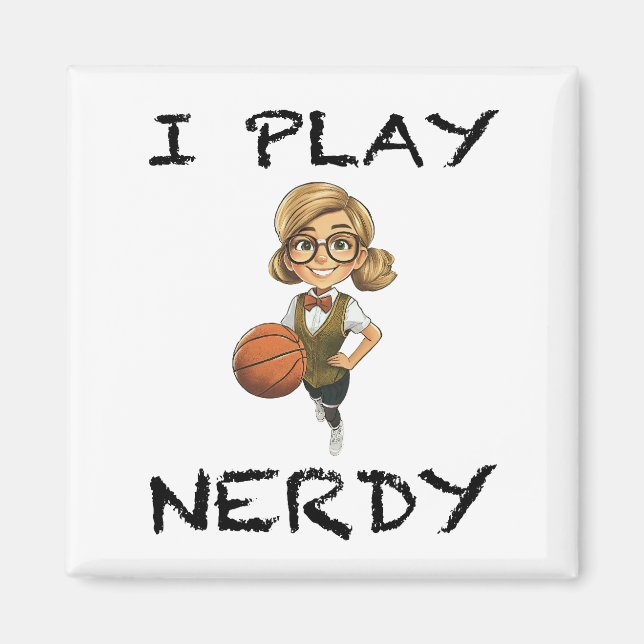 Aimant Je joue Nerdy (Devant)