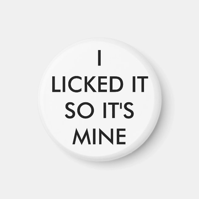 Aimant Je l'ai cueilli, donc c'est de l'aimant de mine en (Devant)