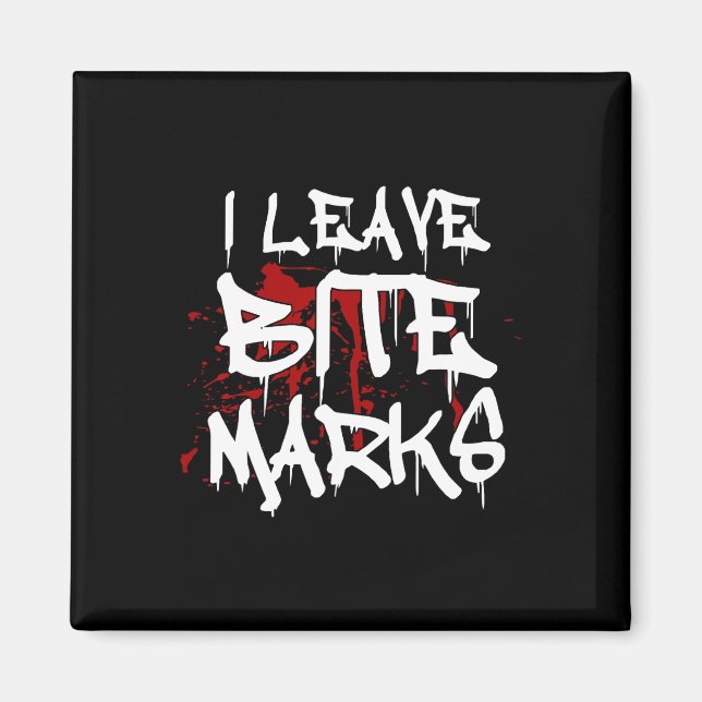 Aimant Je Laisse Bite Marks Amusant Halloween Vampire san (Devant)