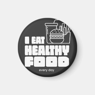 Aimant Je mange des aliments sains tous les jours