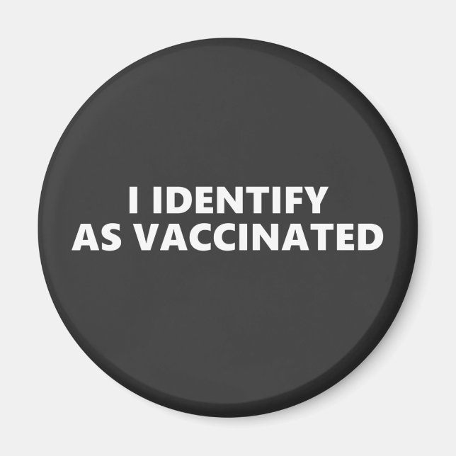 Aimant Je me déclare vacciné (Devant)